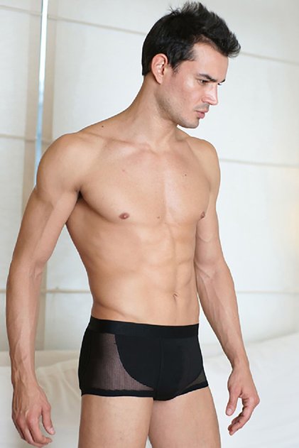 Men's Modal Side Mesh Short Leg Boxer (1705)