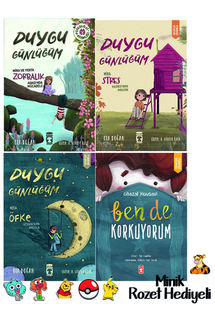 2. 3. Classroom Reading Set 4 Books Duygu Günlüğüm Serisi and Ben de Korkuyorum