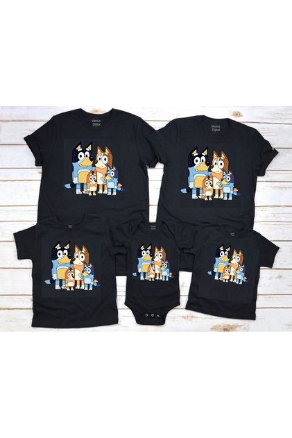 BLUEY FAMILY COMBINY TSHIRT ZIBIN (with eye is the price for 1 piece)