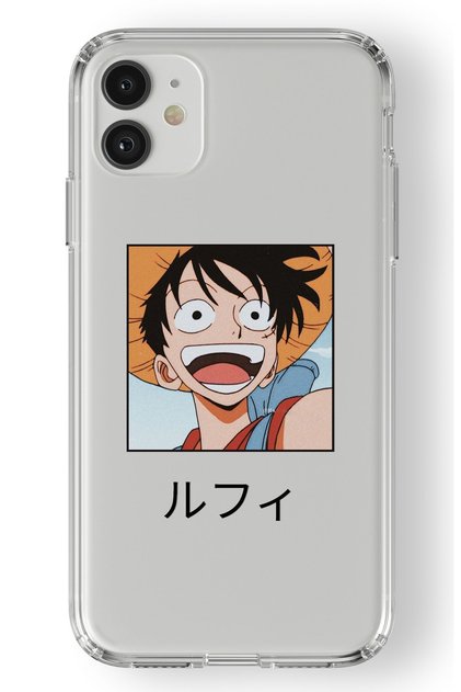 iPhone 11 Compatible One Piece D. Luffy Design Printed Transparent Case
