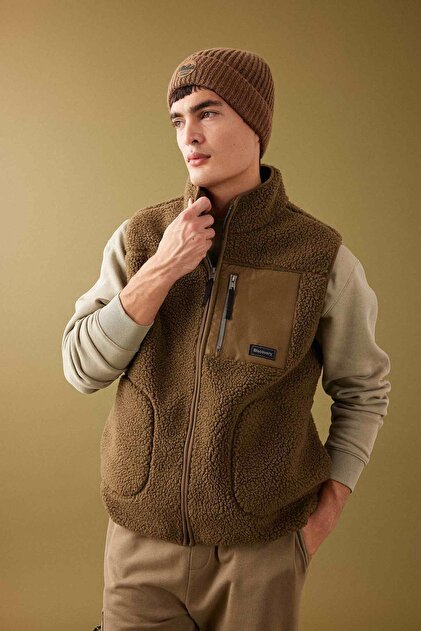 Defacto Discovery Channel Oversize Fit Dik Yaka Yelek B4107AX24SP