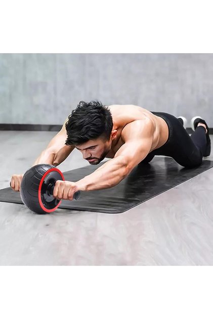 Ab Wheel Roller Egzersiz Tekerleği Profesyonel Ab Wheel Karın Kası Göğüs Şekillendirme Spor Aleti
