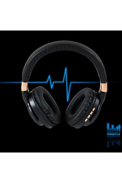 ROSSTECH BT760 Kablosuz Gürültü Azaltıcı Bluetooth 5.0 Kulak Üstü Kulaklık Kulaklık - Siyah - 2