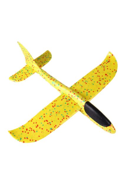 Epp Silicone Foam Glider Airplane Kids Educational Model Toy Yellow