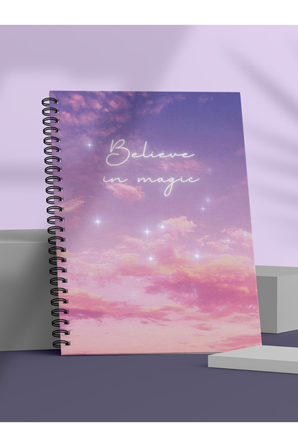 Spiral School Notebook 80 sheets (1 Piece) - A5 Size Lined Notebook