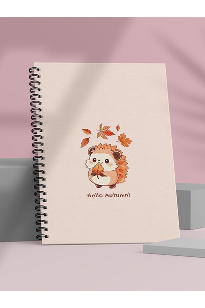Spiral School Notebook 80 Sheets (1 Piece) - A5 Size Checkered Notebook