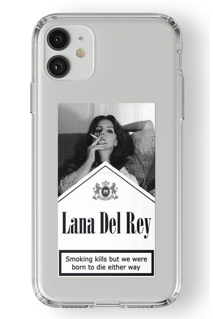 iPhone 11 Compatible Lana Del Rey Design Printed Transparent Case