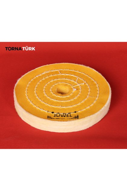 6 X 70 X Delik 20 - 22 Mm Delik Sert Sarı Polisaj Keçesi ( 150 Mm ) Extra Shine - Tornatürk