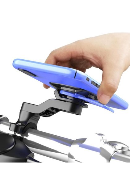 Motor Bike Bicycle Handlebar Phone Holder 360' Rotatable Plug and Remove Practical Use