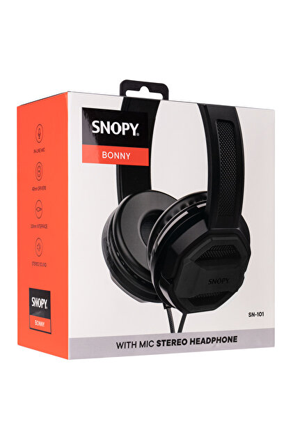 Snopy Sn-101 Bonny Siyah Pctelefon Mikrofonlu Kulaklık - 6