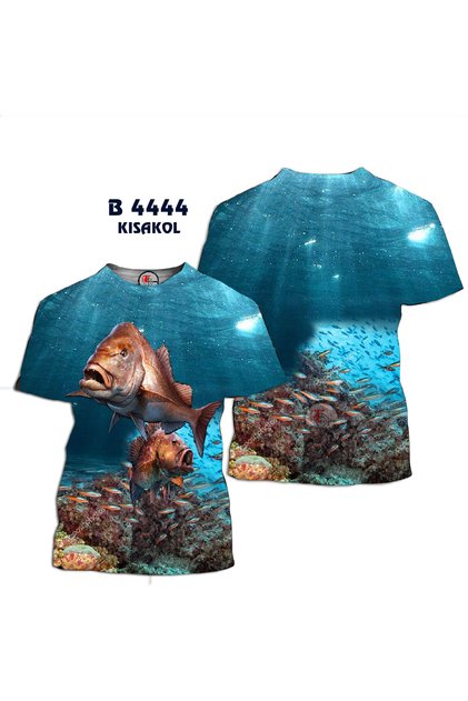 Fish Pattern Short Sleeve T-Shirt