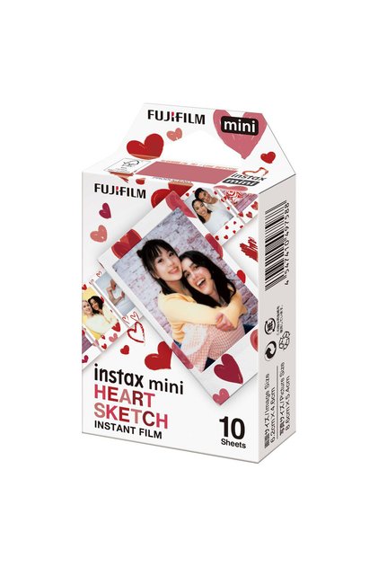 Instax Mini Heart Sketch 10'lu Özel Film