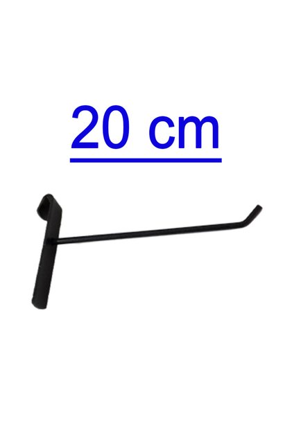 50 Pieces 20 Cm Black Wire Board Hook, Accessory Hook, Bijouterie Store Hook, Hanger Hook