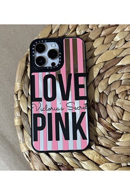 iPhoneケース Victoria's Secret HYPERSOFT Iphone 15 Pro (6.1 inç) Uyumlu Casefity Aynalı Kılıf