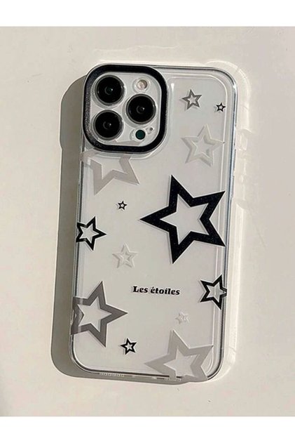 iPhone 15 Pro Compatible Star Themed Silicone Case