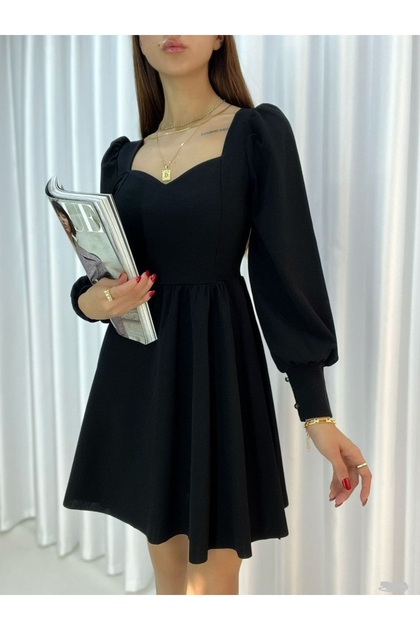 long sleeve mini dress graduation Off-Shoulder Short Graduation Dress with Long Sleeves White / Small main image 1