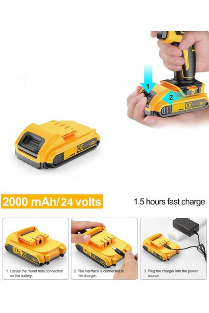 Şarjlı Matkap Için Yedek Batarya 12v 2000mah Li-ion Pcbli Şarjlı Matkap Için Pil Grubu Universal