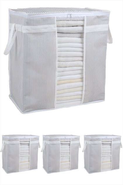 4 Pieces 1st Class Windowed Sweater Clothes Clothes Storage Bag 45 X 40 X 30 Cm