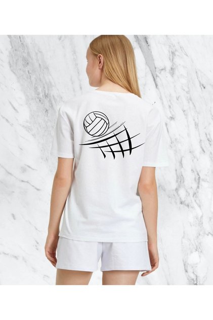 Volleyball Back Design Mesh / Athlete Gift / Mesh Top Linear Unisex Regular Tshirt