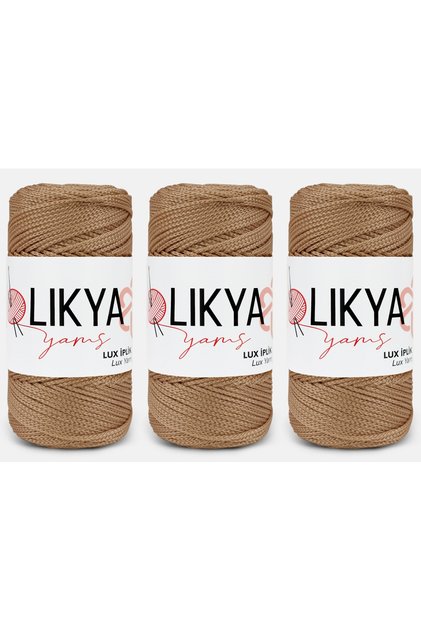 Likya Polyester Lux Makrome Ipliği No: 3 100 gr 3 Adet Renk : 032 Deve Tüyü