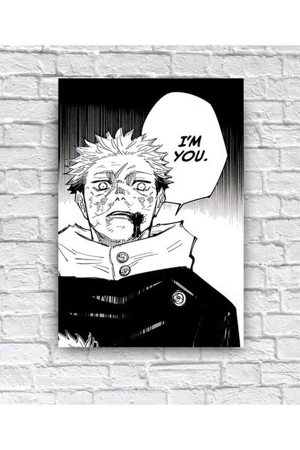 Jujutsu Kaisen Satoru Megumi Fushiguro Ryomen Sukuna Gojo Poster ahşap tablo
