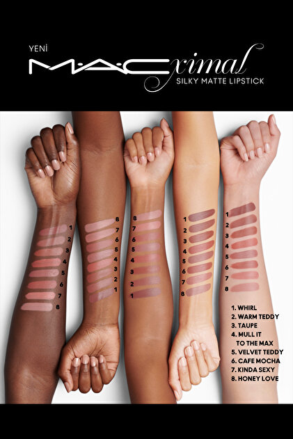 Mac XIMAL Silky Matte Lipstick - Taupe - Yoğun Renk Sağlayan