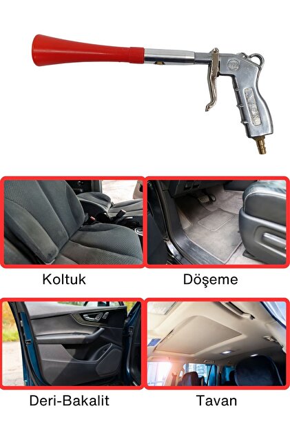 Apex Havalı Detay Temizlik Tabancası Bilyeli Kuru Temizleme