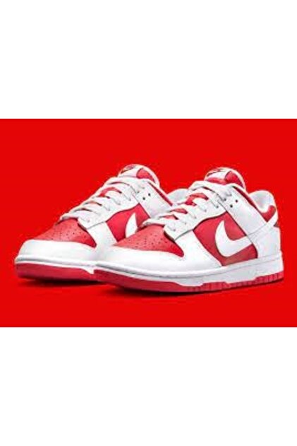 Nike NİKE DUNK LOW Championship Red SPOR AYAKKABI-CW1590-600