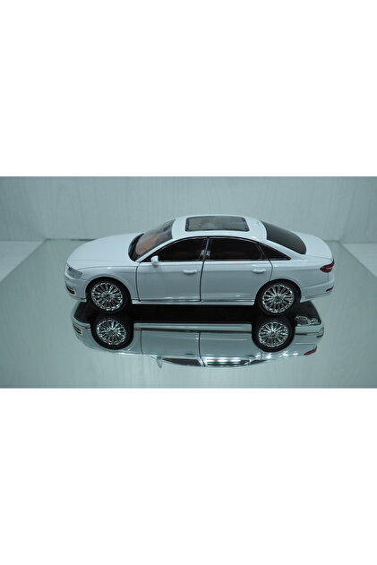 che zhı CHE ZHI Audi A8 Long 1:24 Scale Model Araba Sesli, Işıklı