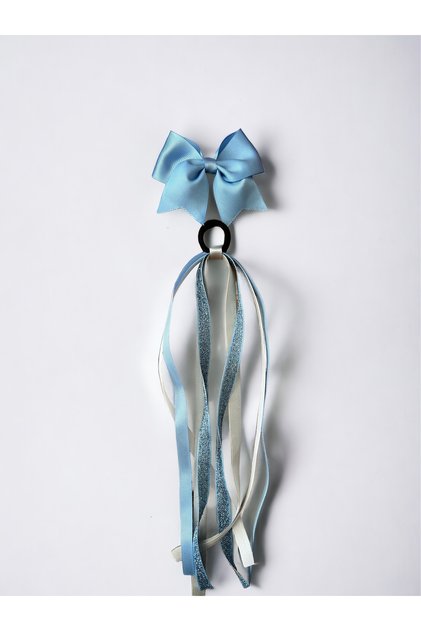 Blue Ribbon Buckle Set Elsa Theme Hairpin