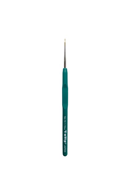 New Silikon Yumuşak Saplı Dantel Oya Tığ No: 10 Numara : 1.10mm