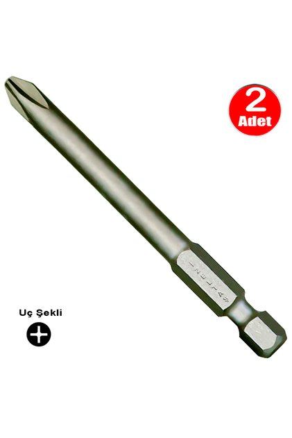 Bits Uç Yıldız Matkap Vidalama Ucu Ph2 x 100 mm - 2 Adet