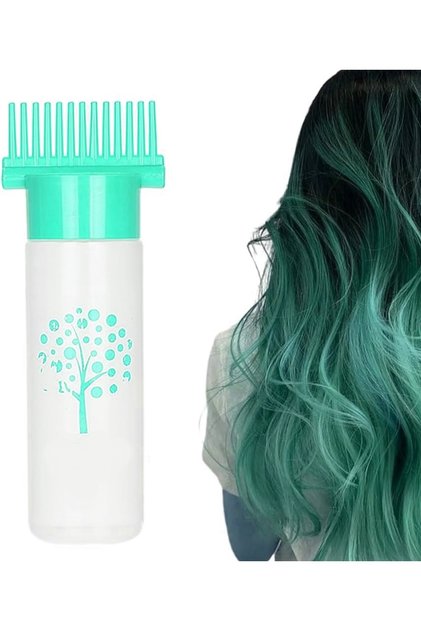Comb-Shaped Hair Care Oil, Hair Coloring Applicator Bottle, Suitable for Professional or Home Use
