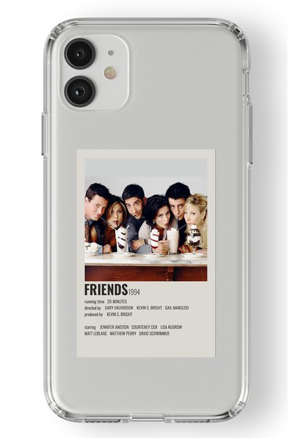 iPhone 11 Compatible Friends Palaroid Poster Design Printed Transparent Case