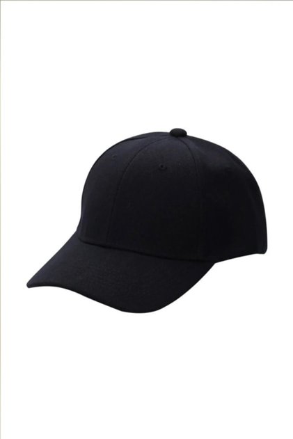 Unisex Adjustable Black Sports Basic Hat