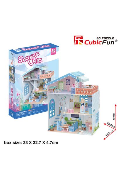 Cubic Fun 3d Puzzle 112 Parça Sahil Evi - 3