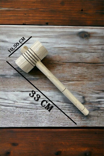 Ahşap Tokmak - Zeytin Kırma Tokmağı Ceviz Fındık Kıracağı Et Ezici