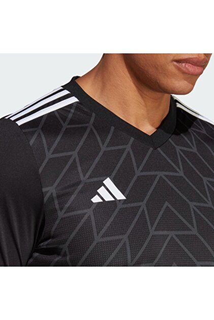 adidas Siyah Erkek Team Icon 23 V Yaka Tişört Vohr2629vyaka