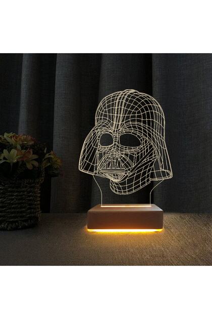 3d Star Wars Darth Vader Lamba Çocuk Odası Gece Lambası
