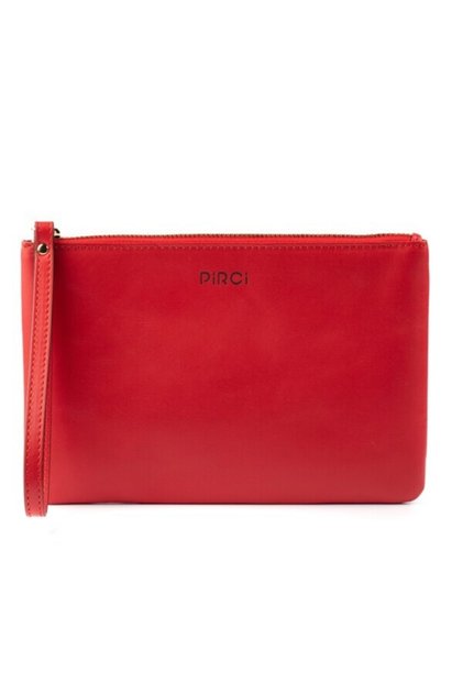 Kadın Kırmızı Hakiki Deri Clutch Çanta