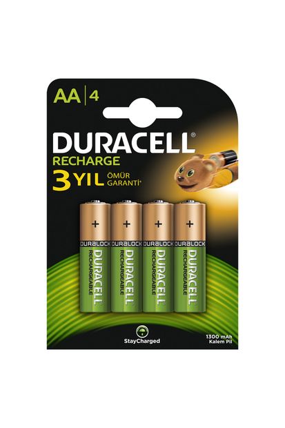 Duracell Rechargeable AA 1300 MH 4'lü - 1