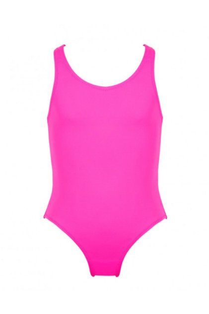 Girl's Neon Pink Sports Swimsuit