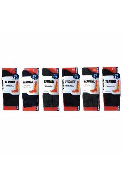 High Temperature Thermal Men's Socks (40-45) 6 Pieces