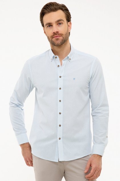 Blue Slim Fit Shirt