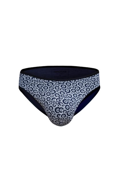 Patterned Navy Blue Men's Slip