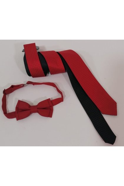 Children's Double-Sided Tie-Bow Tie Set