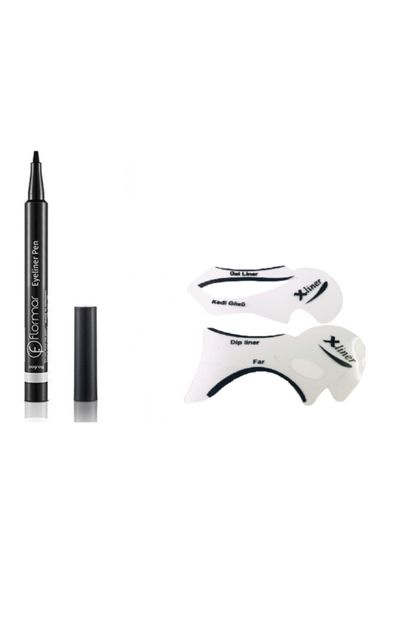 Flormar Eyeliner Pen & Eyeliner Çekme Aparatı - 1