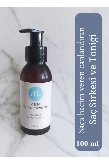 Herbal Keratin Treatment and Rose Vinegar Hair Vinegar, Nourishing Hair Tonic