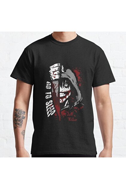 ZOKAWEAR Bol Kalıp Jeff The Killer - Go To Sleep Tasarım Baskılı T