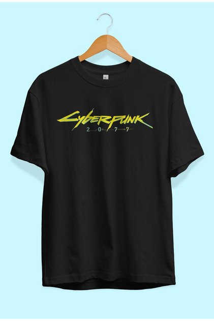 Loose Fit Unisex Cyberpunk 2077 Design Printed T-Shirt